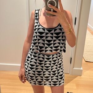 Zara Beaded Skirt and Top Set XS